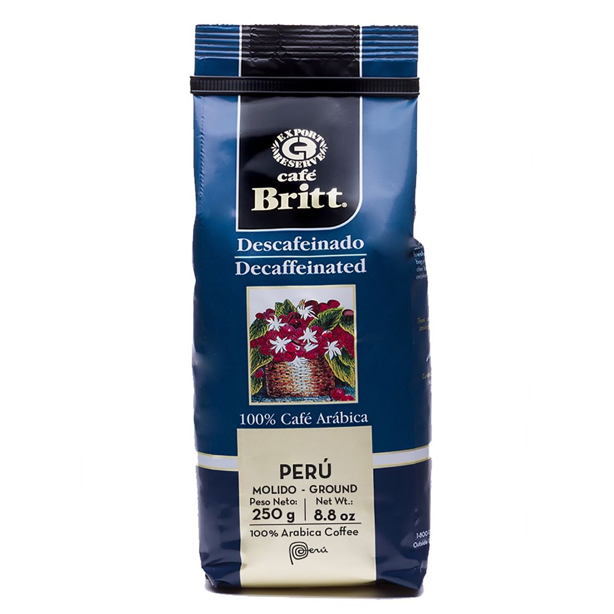 BRITT - Café Molido Descafeinado 250 Gr