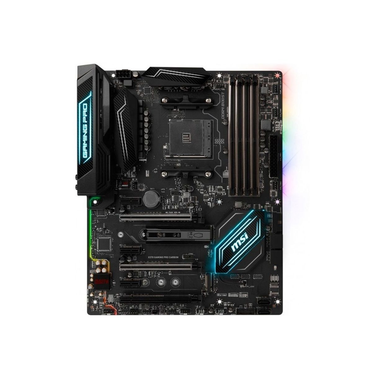 MSI - Placa Base X370 Gaming Pro Carbon 4 Slots DDR4 Hasta 64GB