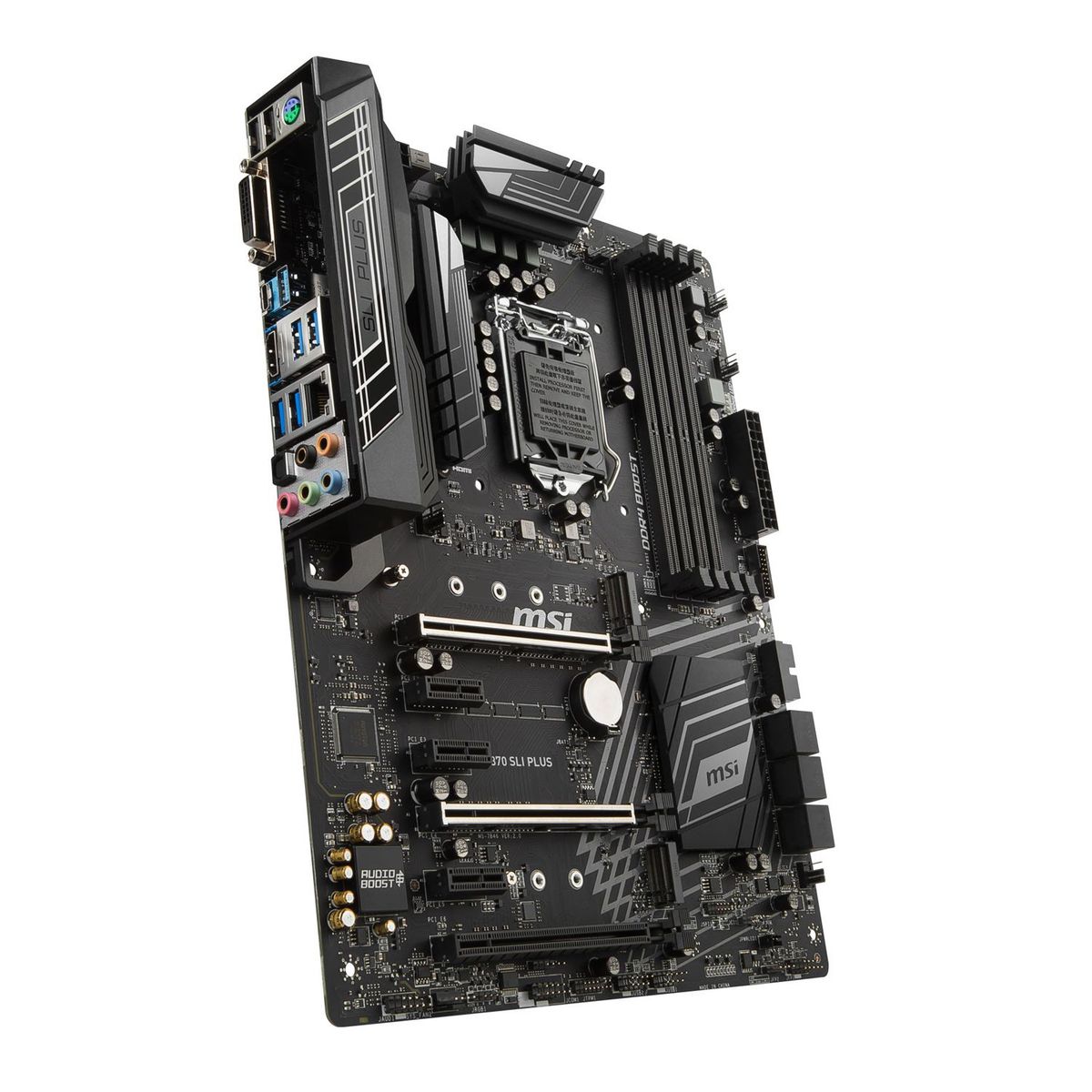 MSI - Placa Base Z370 SLI Plus 4 Slots DDR4 Hasta 64GB