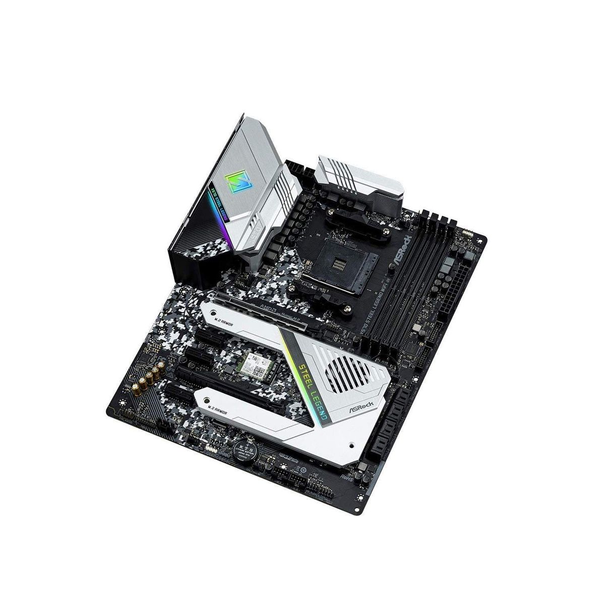 ASUS - Placa Base Asrock X570 Steel Legend Wifi AX 4 Slots DDR4