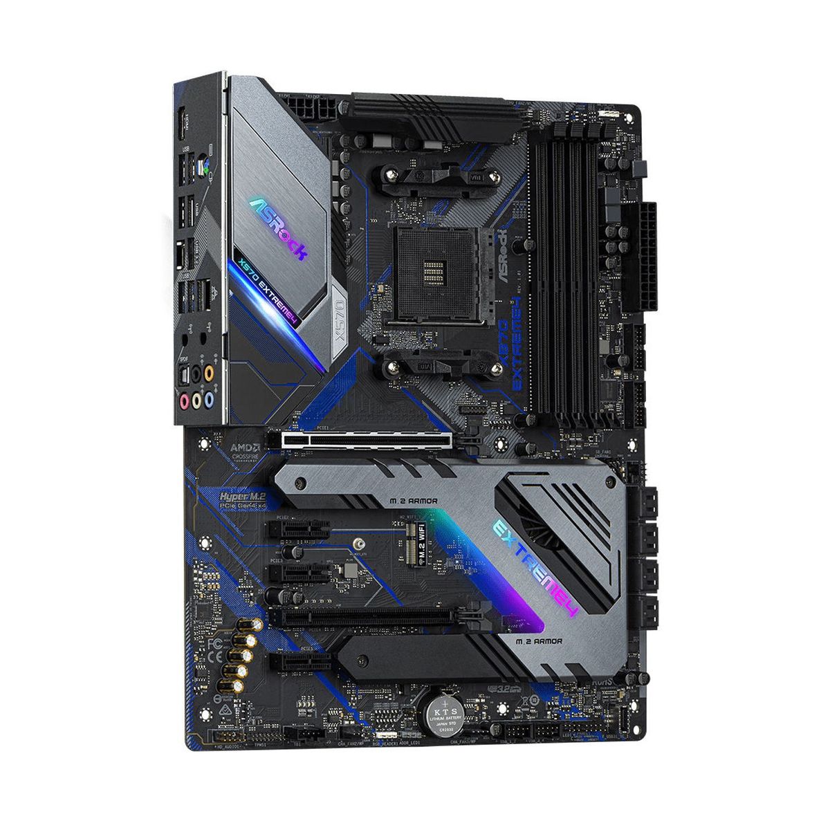 ASUS - Placa Base Asrock X570 Extreme4 4 Slots DDR4 Hasta 128GB