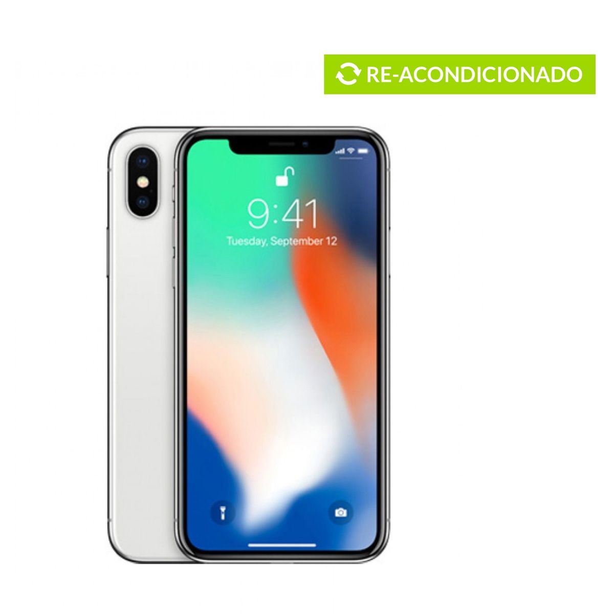 APPLE - iPhone X 64GB - Reacondicionado