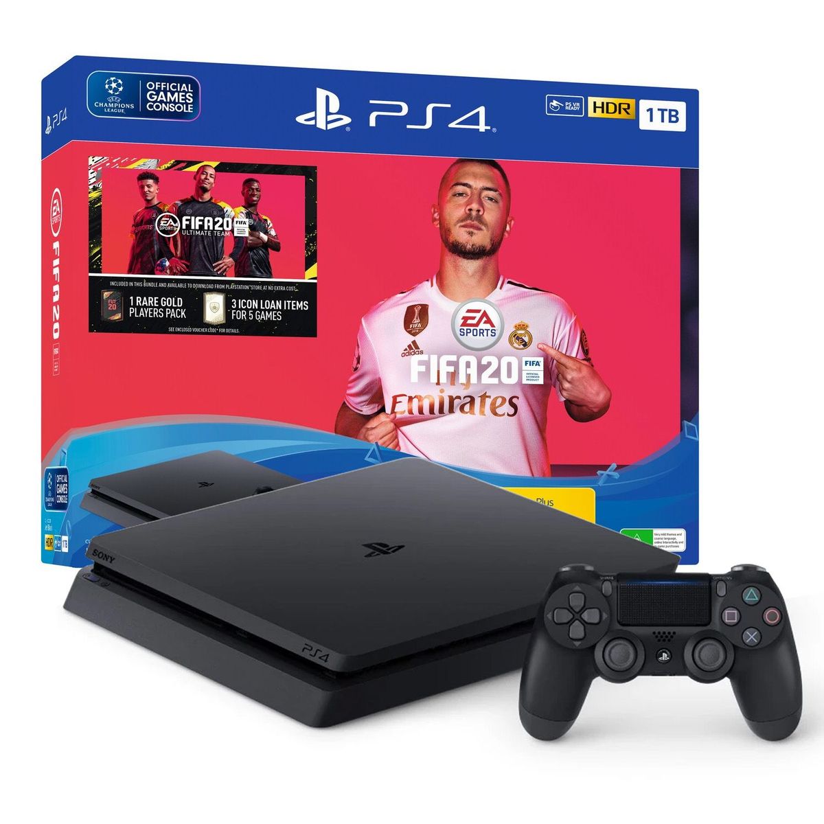SONY - Consola PS4 Slim 1TB  Bundle FIFA 20