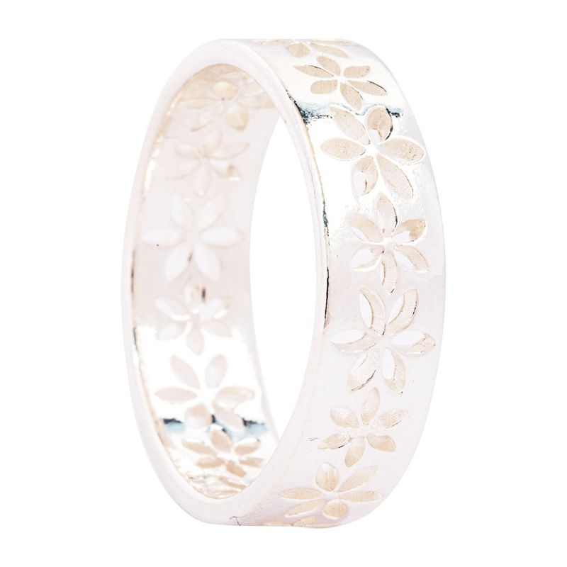 MAISHA - Anillo Redondela de Flores Plata 925