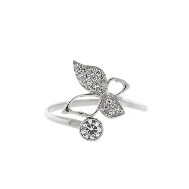 MAISHA - Anillo secuencia de Mariposa con Circón Plata 925