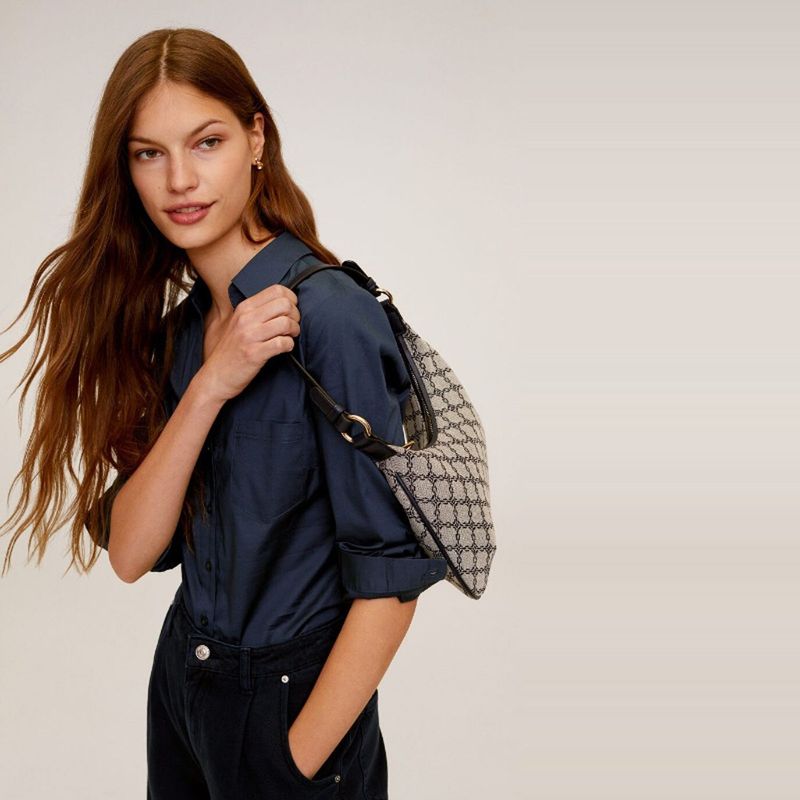 MANGO - Camisa Slim Fit Algodón Mujer