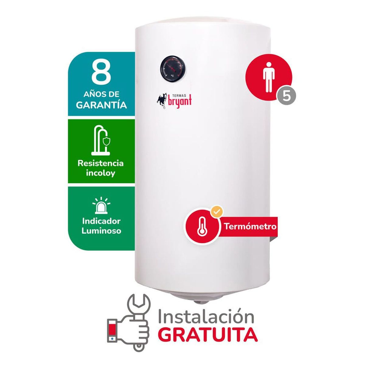 Bryant - Terma Eléctrica 100 L BRYANT