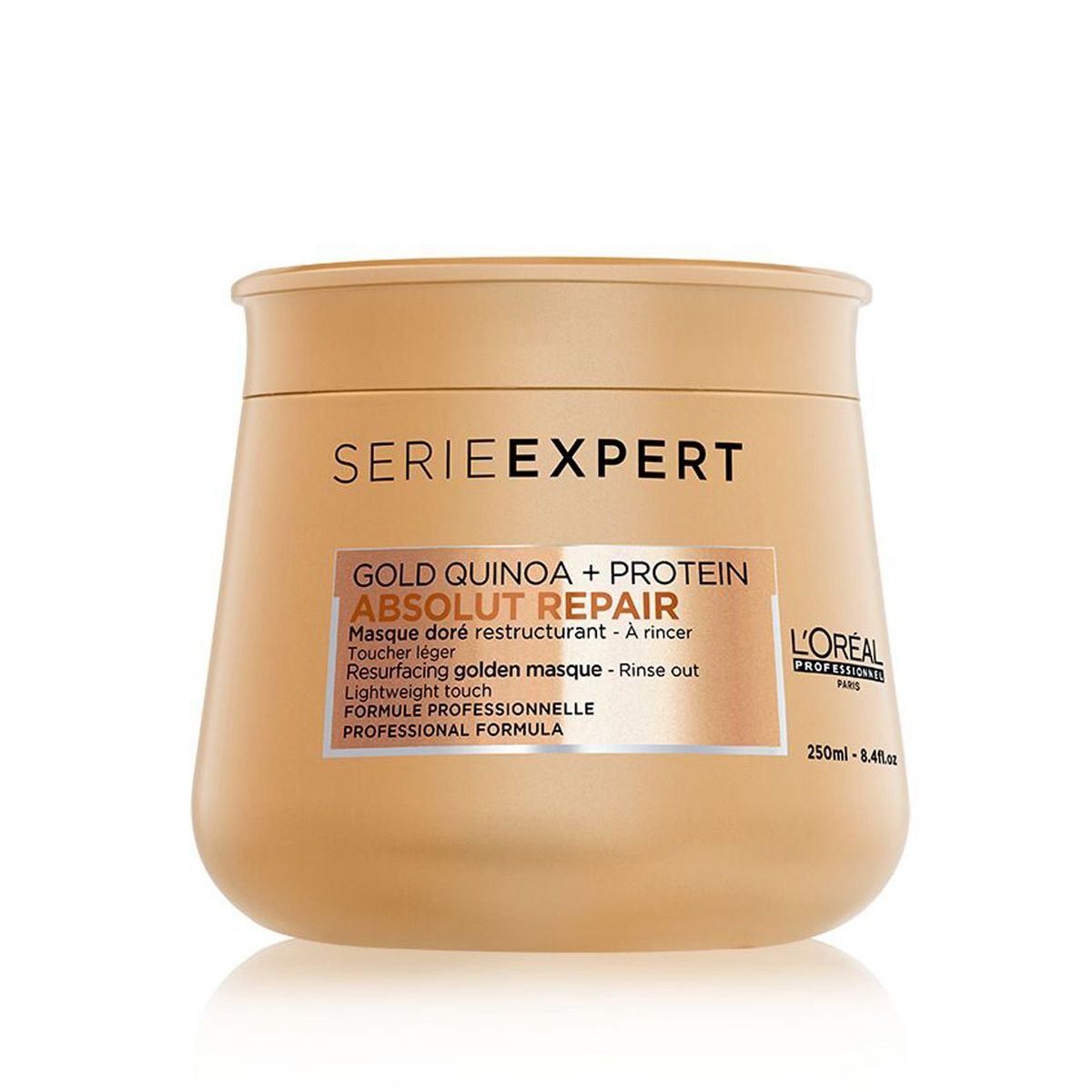 LOREAL PROFESSIONNEL - Mascarilla Absolut Repair Gold para cabello dañado y fino 250ML