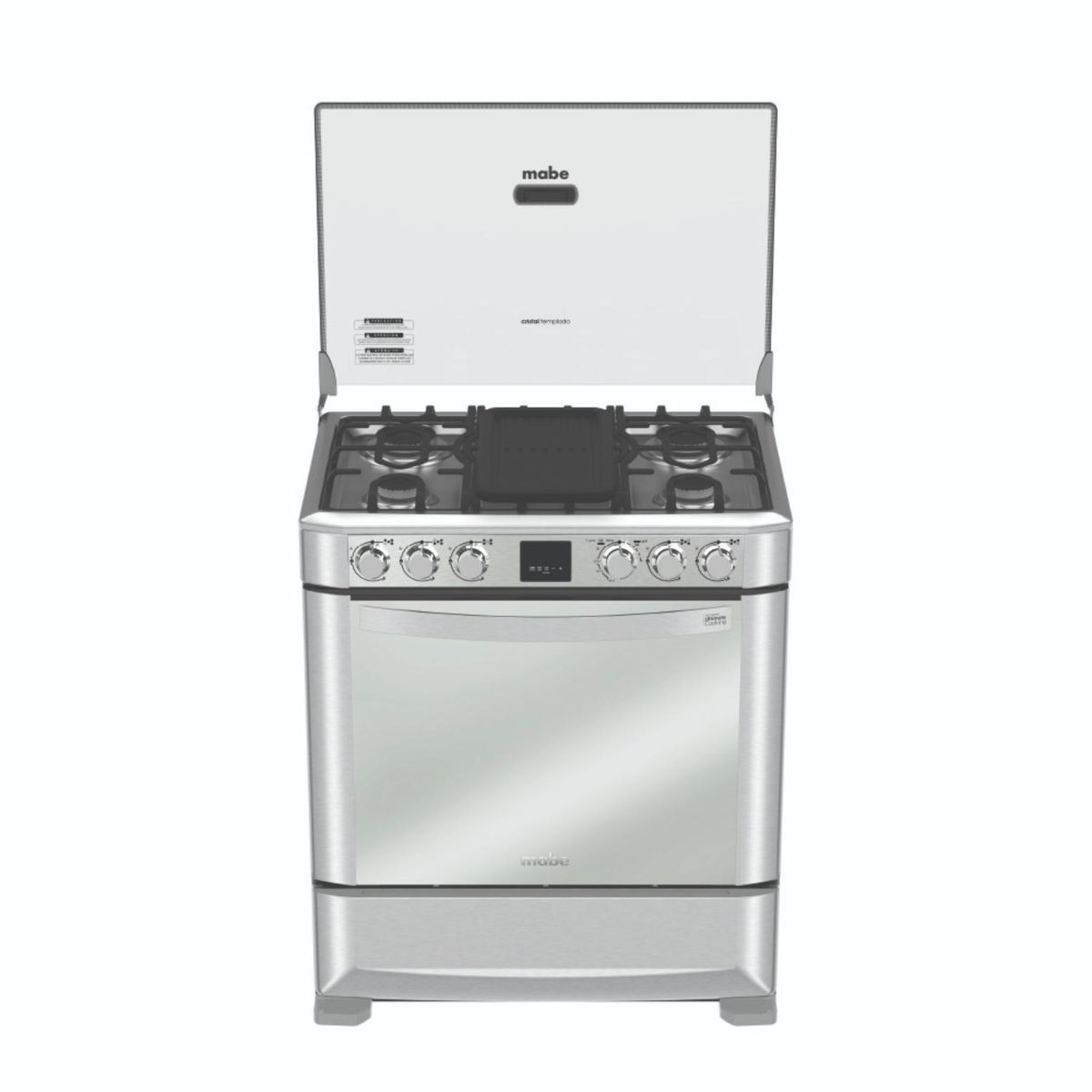 MABE - Cocina a gas 5 Hornillas 30" Acero Inox