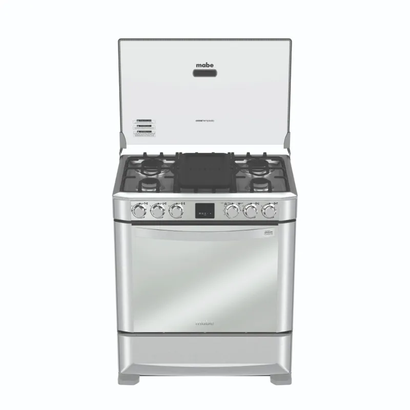 MABE - Cocina a gas 5 Hornillas 30" Acero Inox