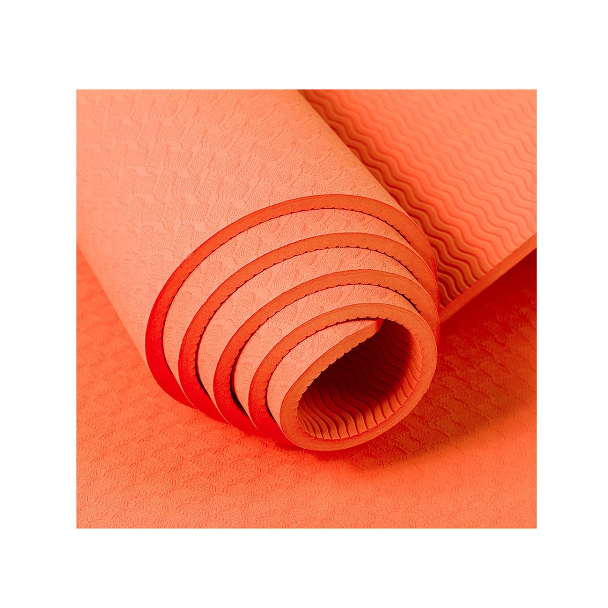 SPORT FITNESS - Mat de yoga eco friendly 6mm Verde + Liga