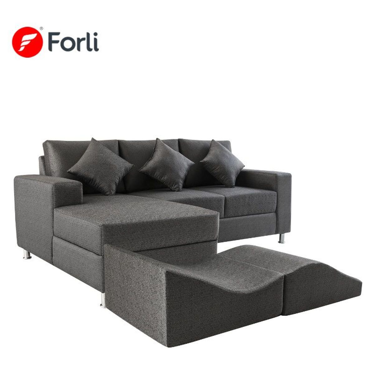 FORLI - Seccional Spring 3 Cuerpos Izquierdo + Puff