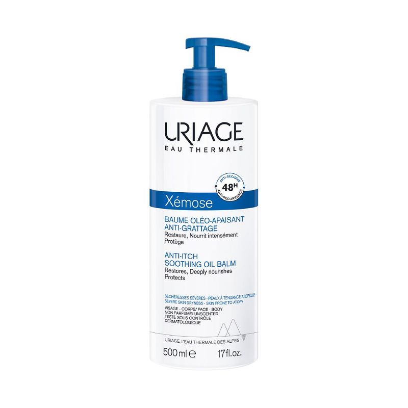 URIAGE - Uriage Xémose Bálsamo Oleo-Calmante Anti-Picor 500ml - Bálsamo oleoso protector para pieles muy secas