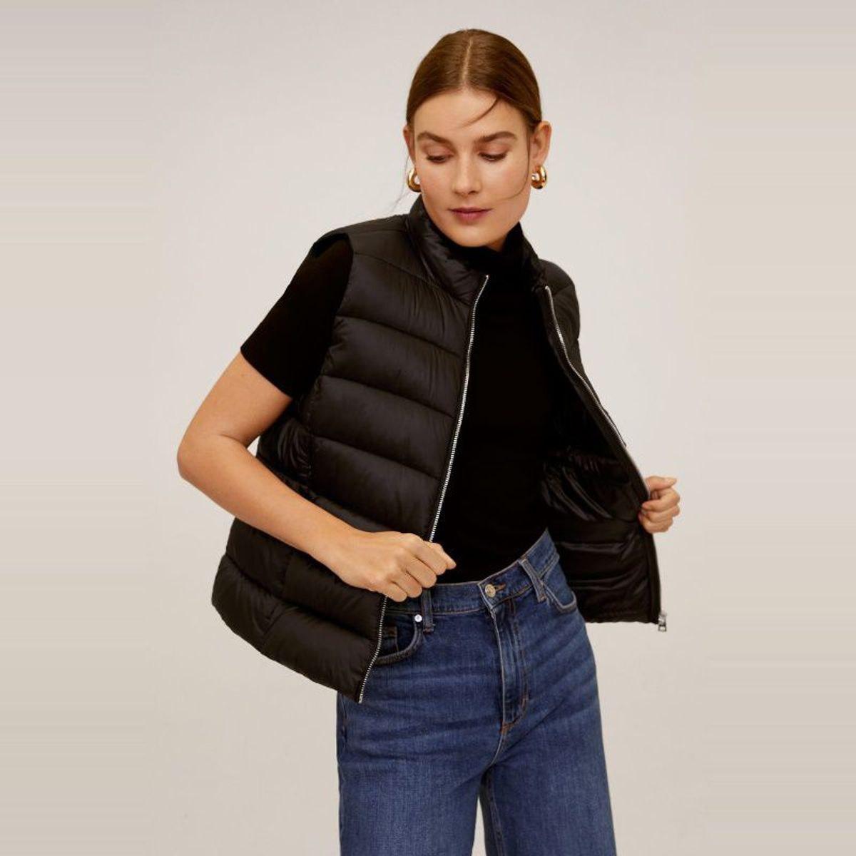 MANGO - Chaleco Acolchado Mujer Mango