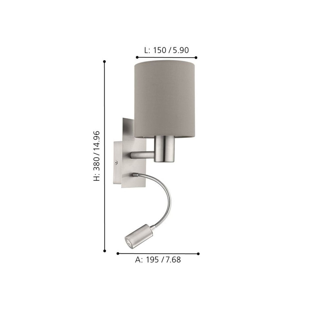 EGLO - Lámpara de Pared Pasteri