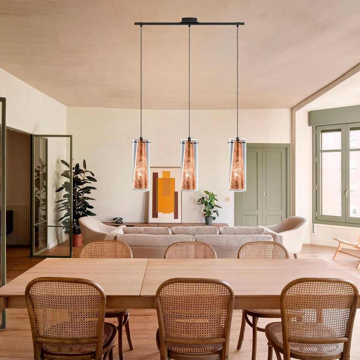 EGLO - Lámpara Colgante Pinto Gold