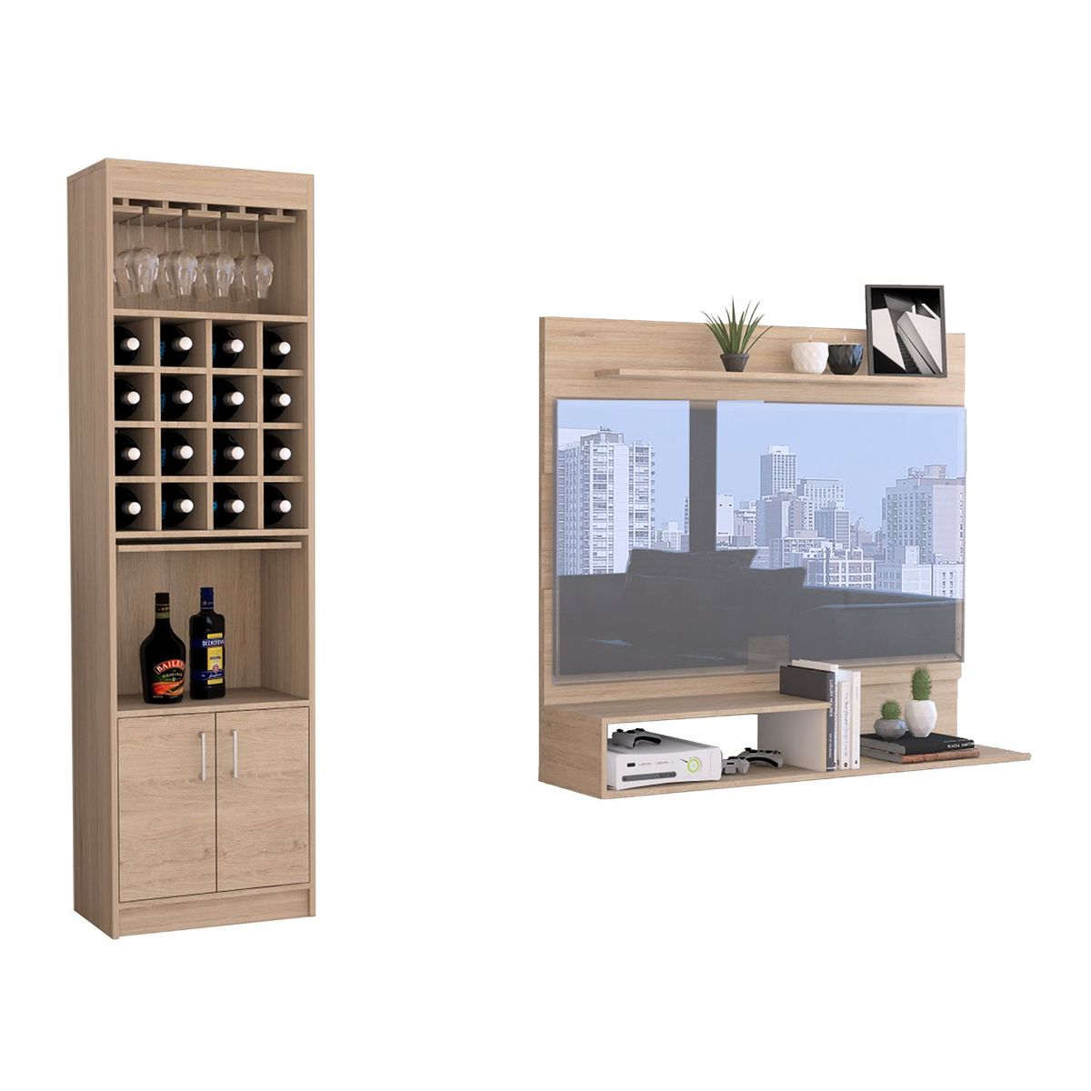 TUHOME -  Panel Tv 55" + Bar Kava