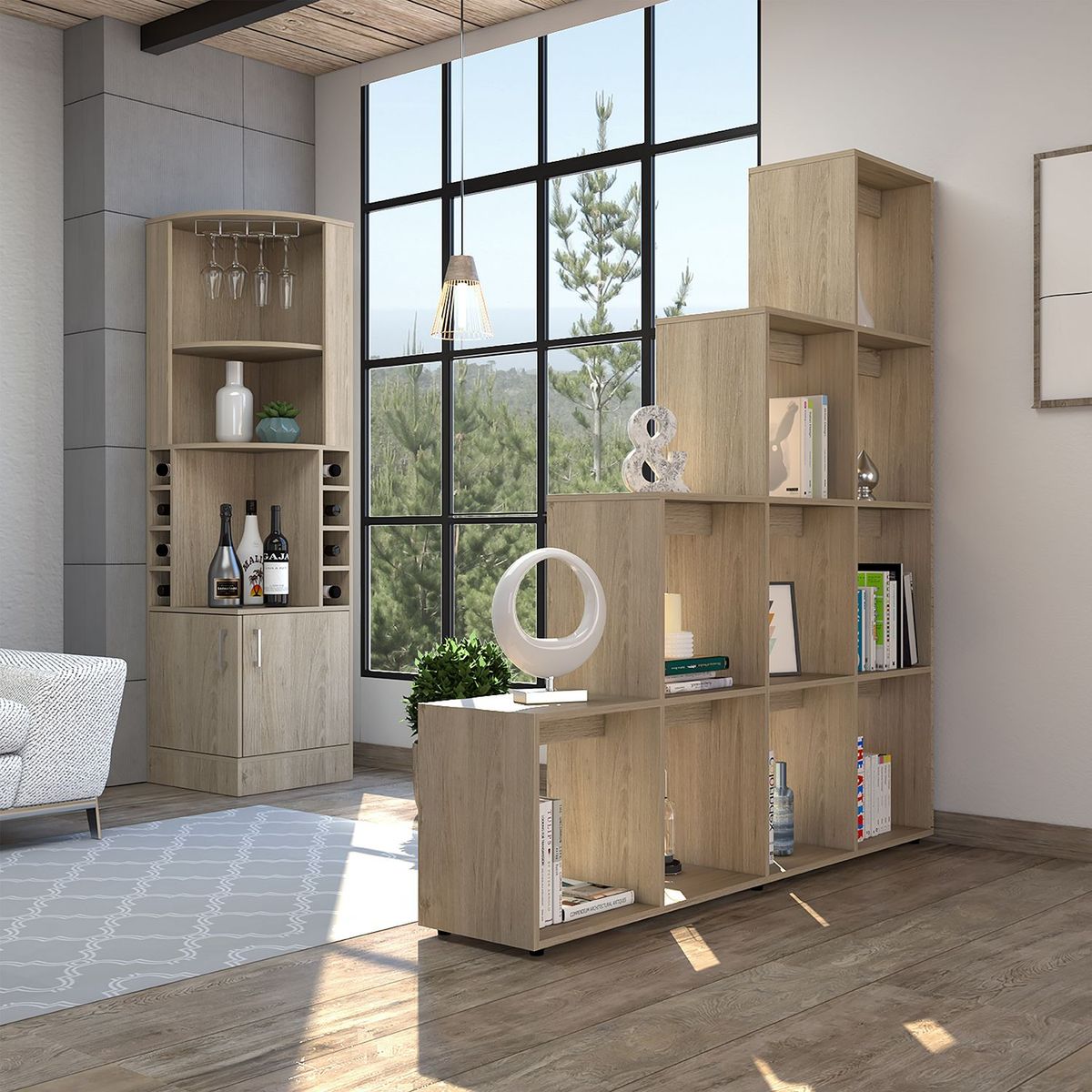 TUHOME - Bar Esquinero Kava + Biblioteca Escalera Beijing