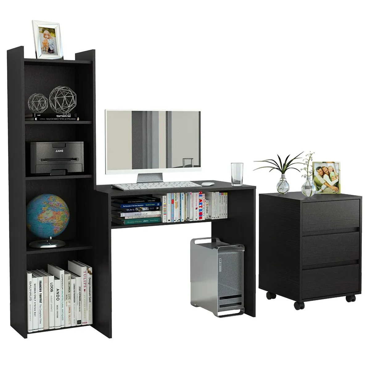 TUHOME - Combo Office 22 Escritorio + Archivador - Wengue