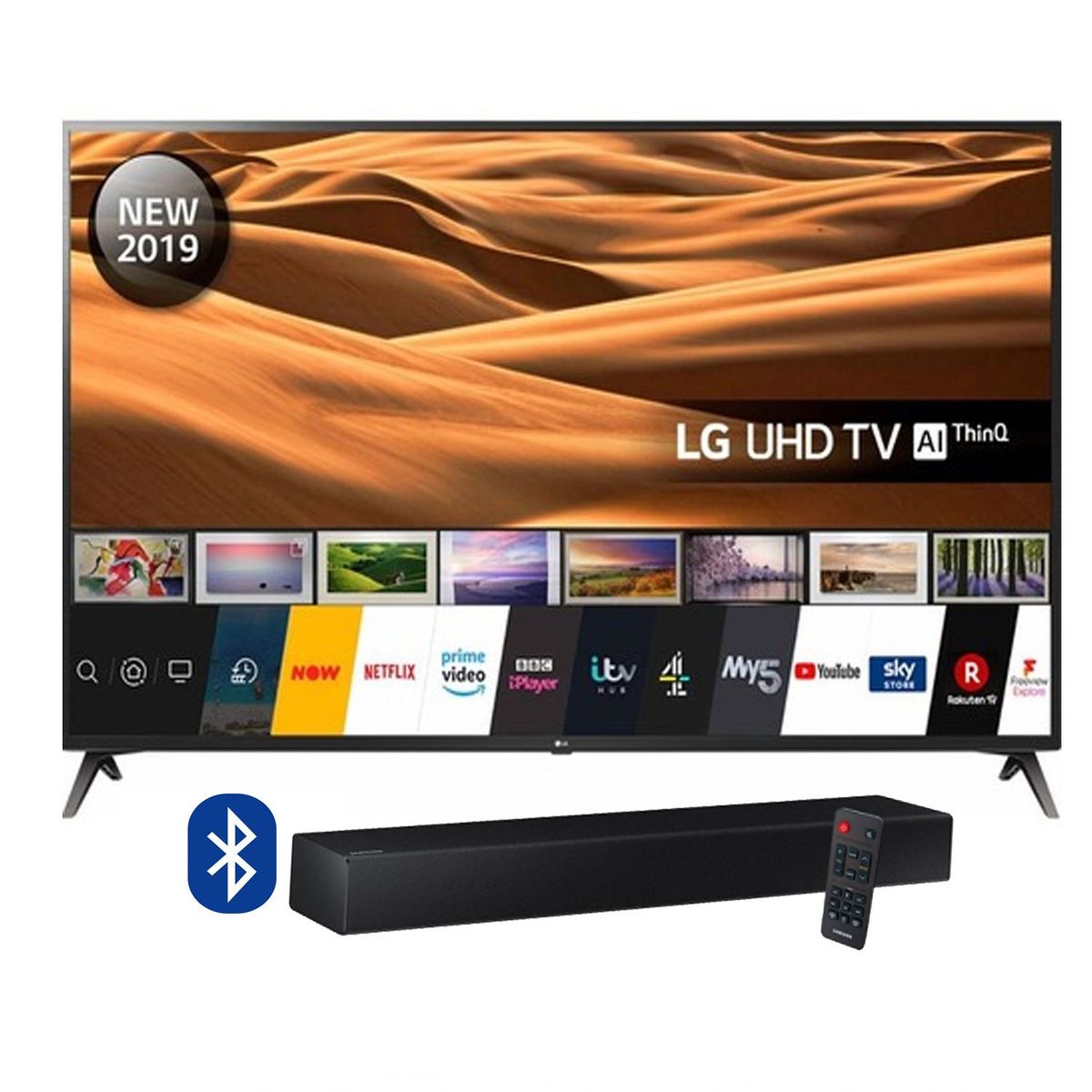 LG - Televisor LED Smart TV 4K Ultra HD 43" 43UM7100MS  + Magic + Sound