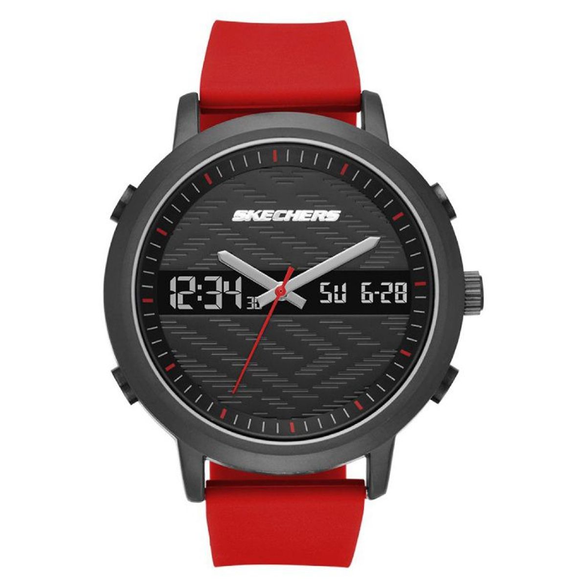 SKECHERS - Reloj Análogo SKECHERS SR5073 Silicona Rojo