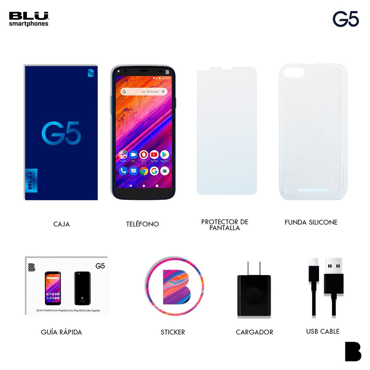 BLU - Blu G5 Rojo 32gb/2gb 5.5p 4g Lte