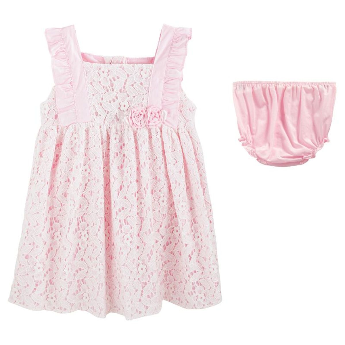 BABY CLUB CHIC - Vestido Jardinero con Rosas