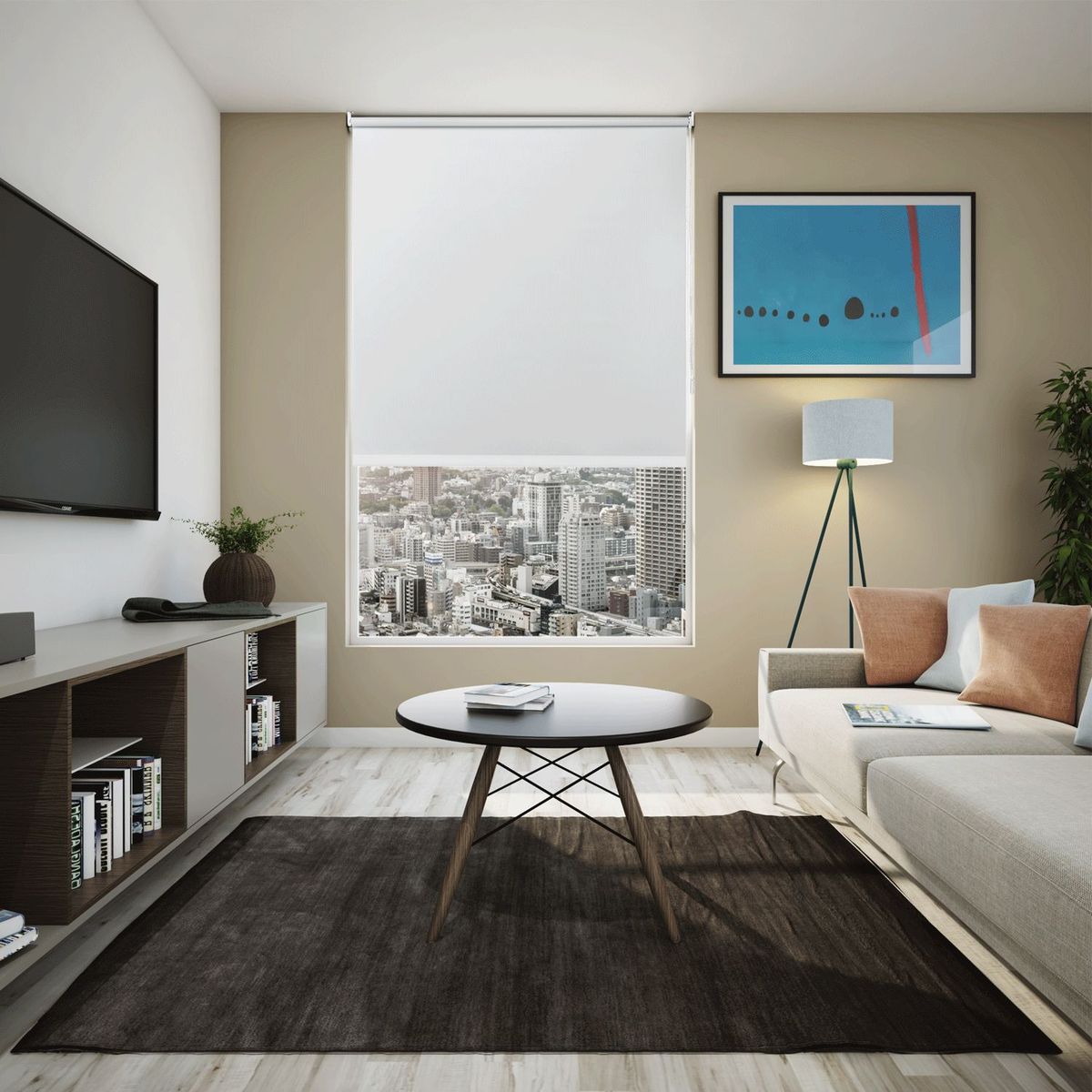 BASEMENT HOME - Cortina Roller Blackout XL 120x110 cm