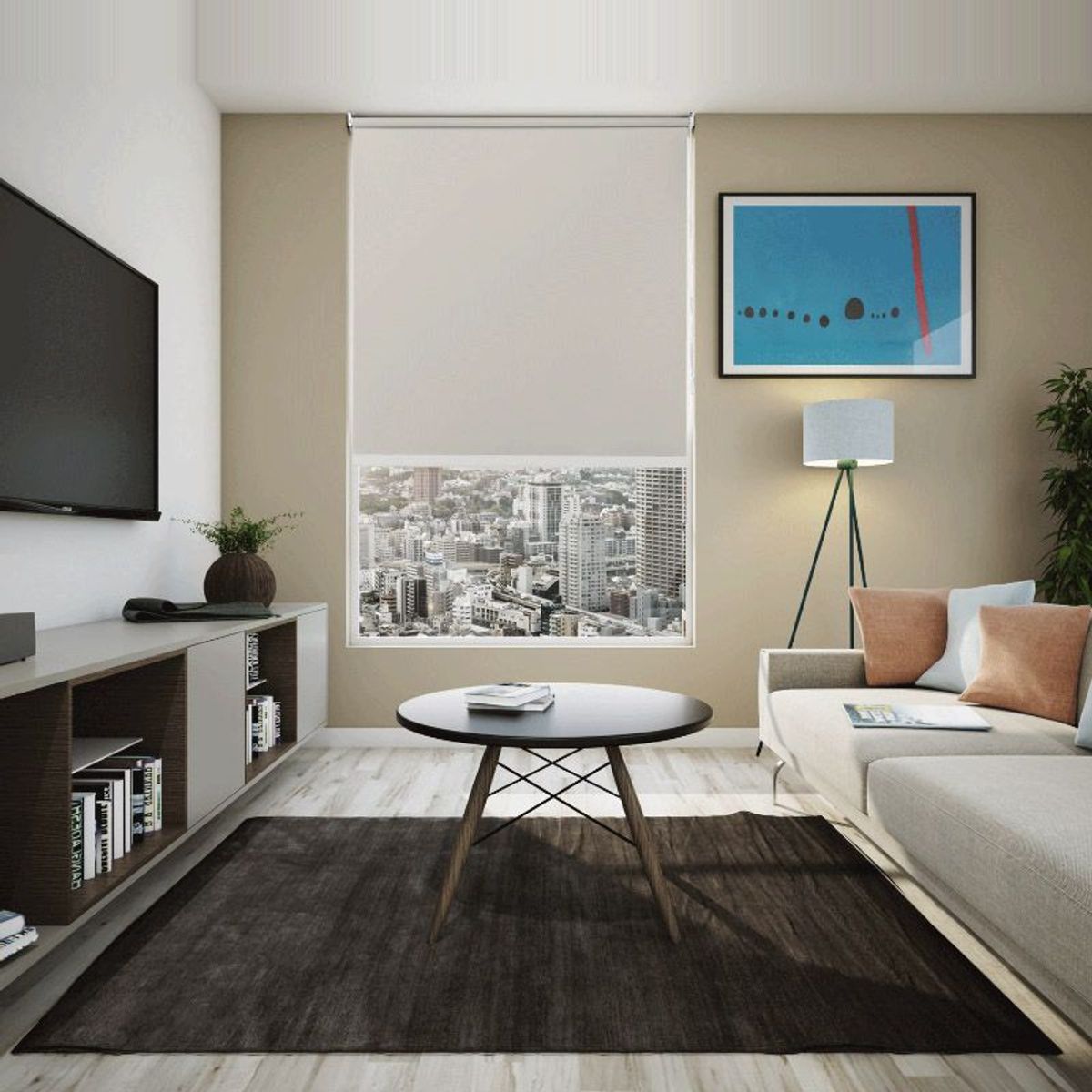 BASEMENT HOME - Cortina Roller Blackout XL 120x140 cm