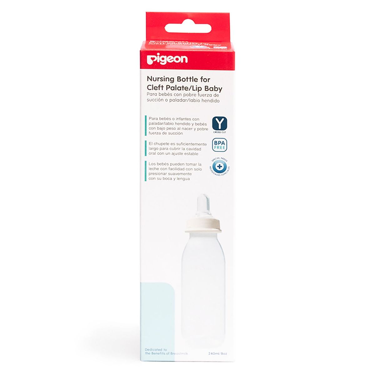 PIGEON - Biberón Para Bebés Dificultad Para Succionar 8 Oz