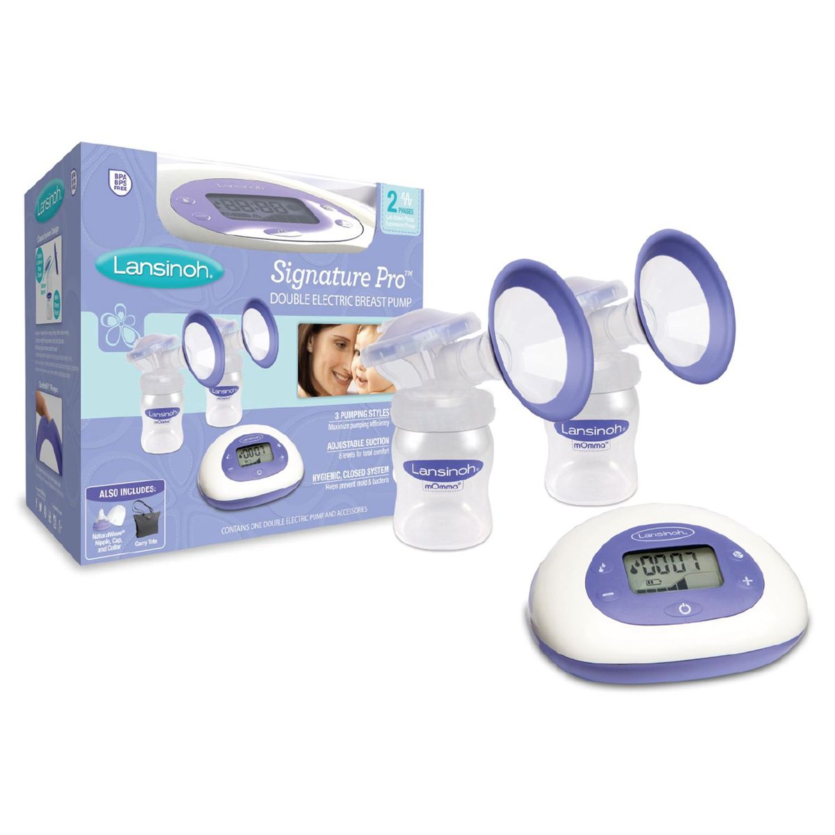 LANSINOH - Extractor De Leche Eléctrico Doble