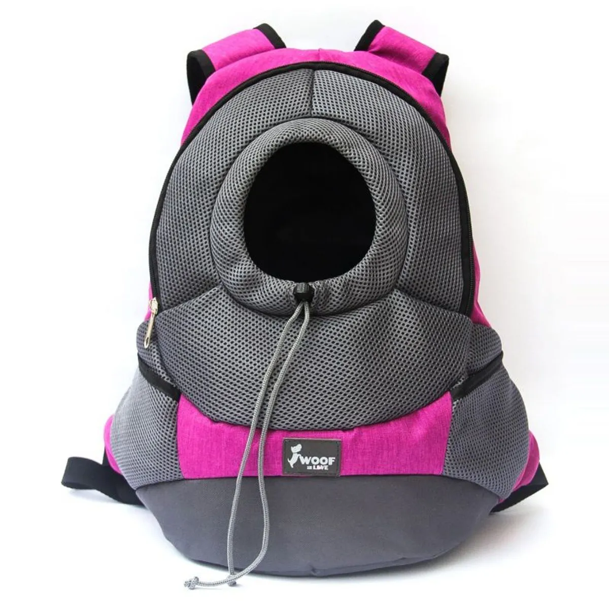 WOOF AND LOVE - Mochila Transportador de Mascotas - Rosado L