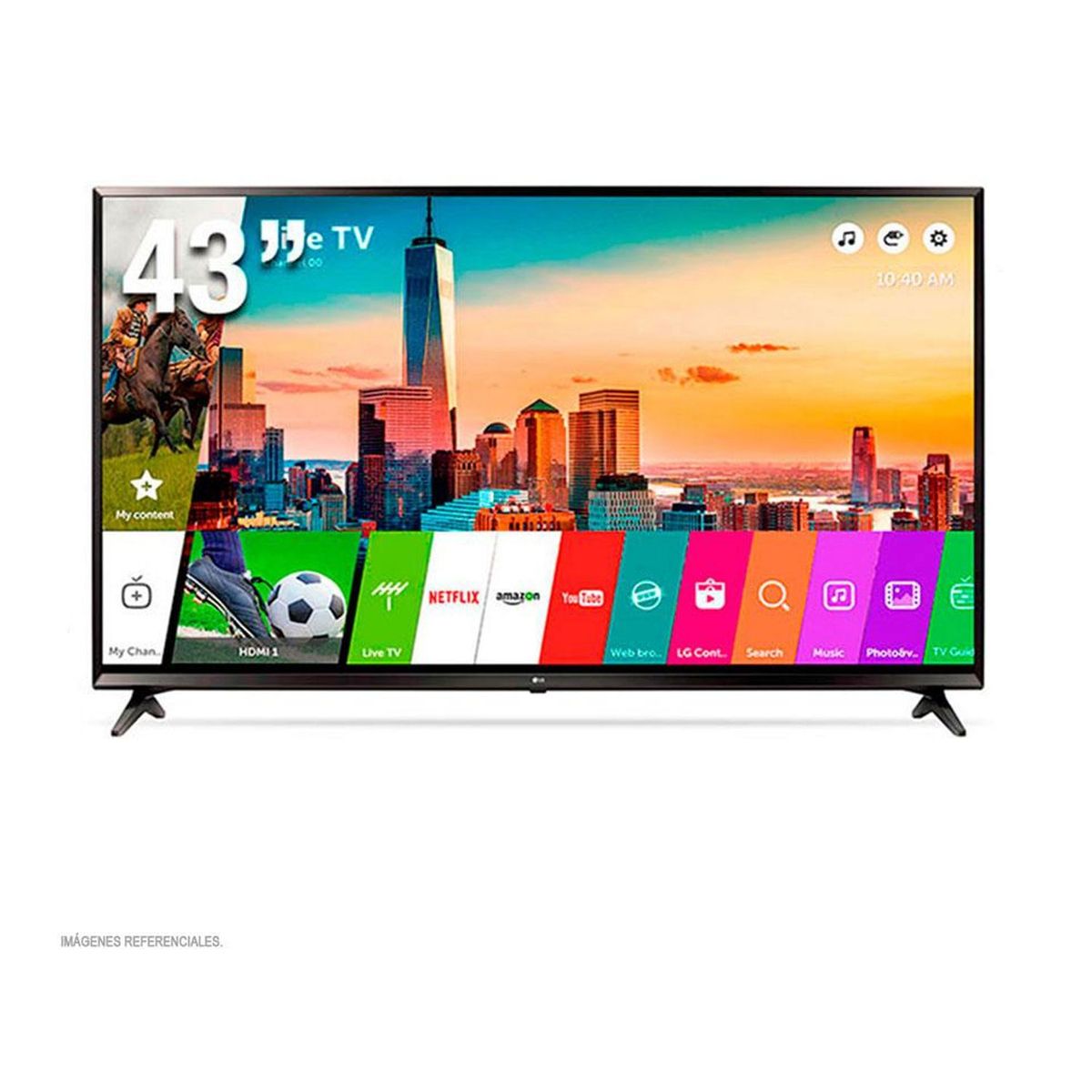 LG - Televisor  LED Smart TV 4K Ultra HD 43" 43UM7100-UHD + DVD