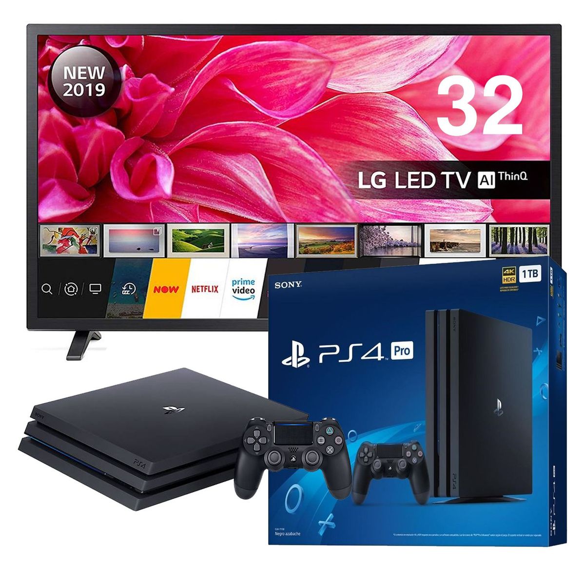 LG - Televisor  LED Smart TV HD 32" 32LM630B-HD + PS4 Pro