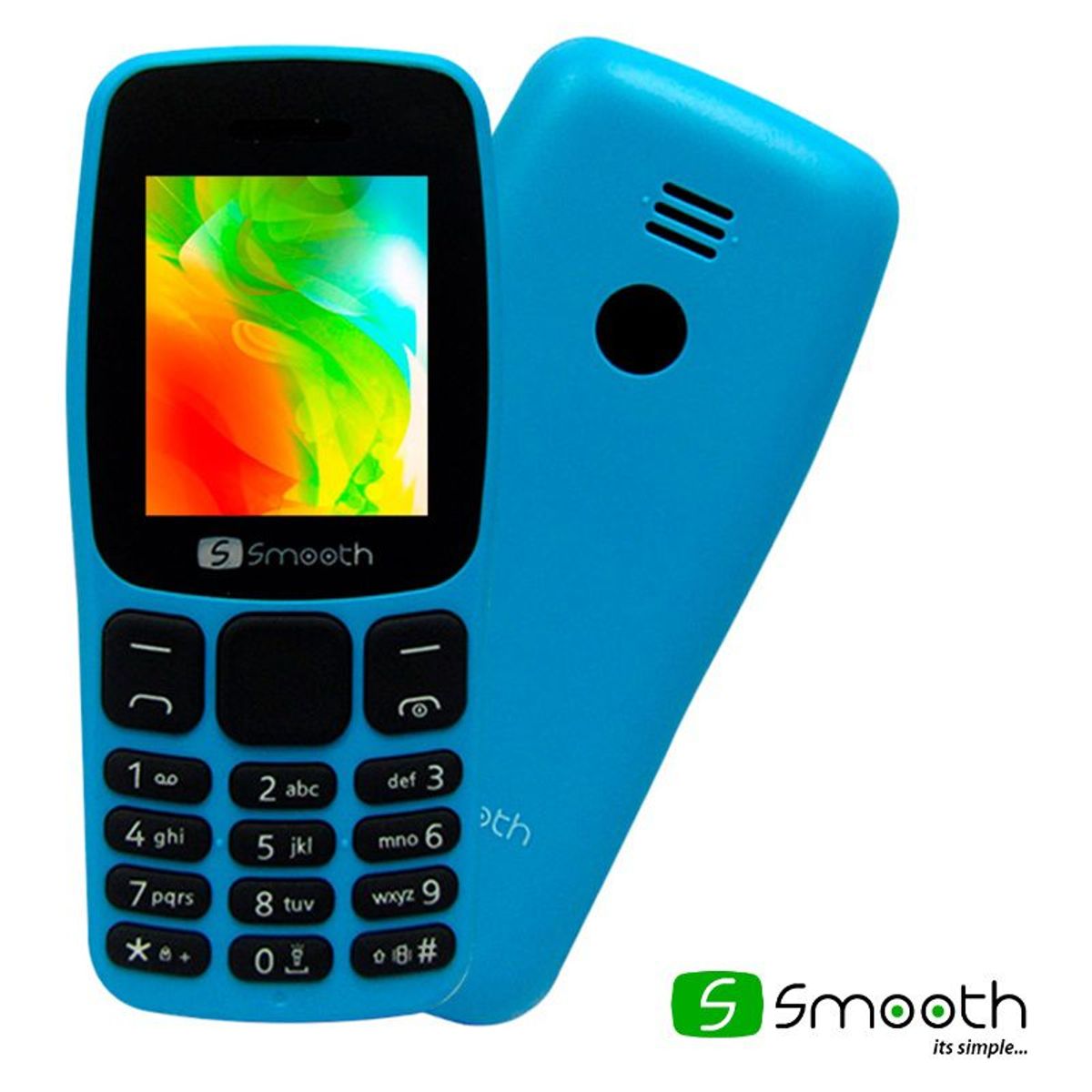 SMOOTH - Teléfono Movil Smooth UNO 3G Dual SIM Bluetooth Azul Claro