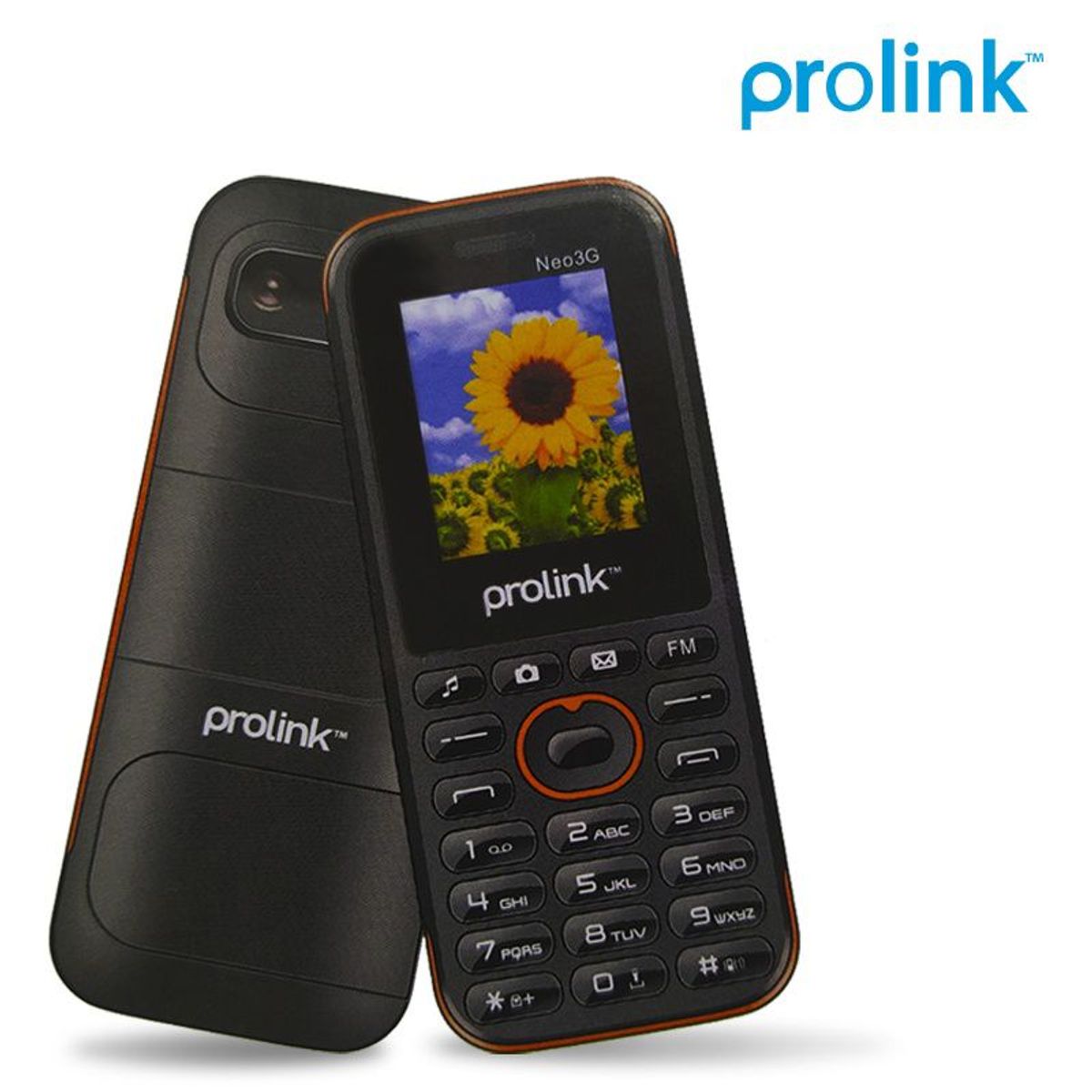 PROLINK - Teléfono Movil Prolink Neo 3G Camara Mp3 Negro Naranja