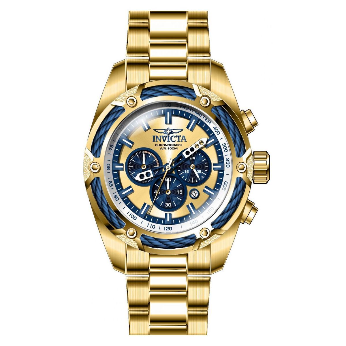 INVICTA - Reloj Invicta 31441 Hombre Dorado Quartz