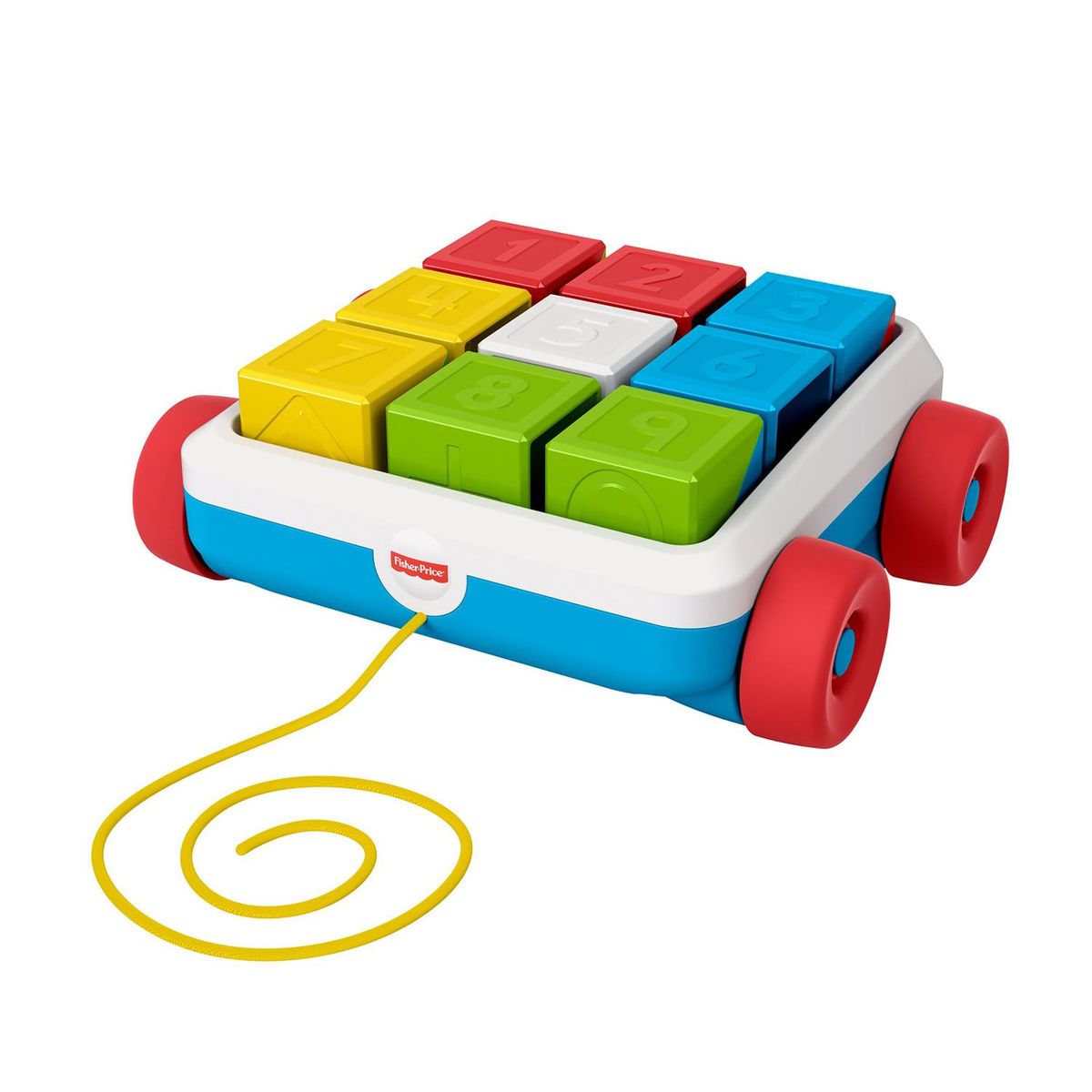 FISHER PRICE - Juguete de Bebé Carrito de Bloques 