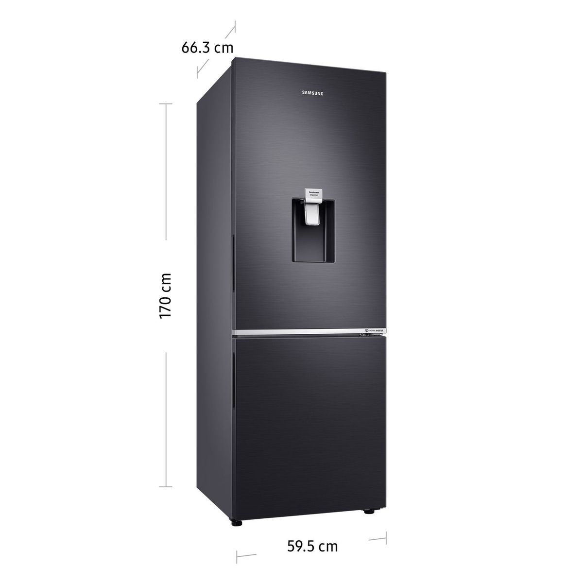 SAMSUNG - Refrigeradora Samsung Bottom Freezer 284Lt RB30N4160B1
