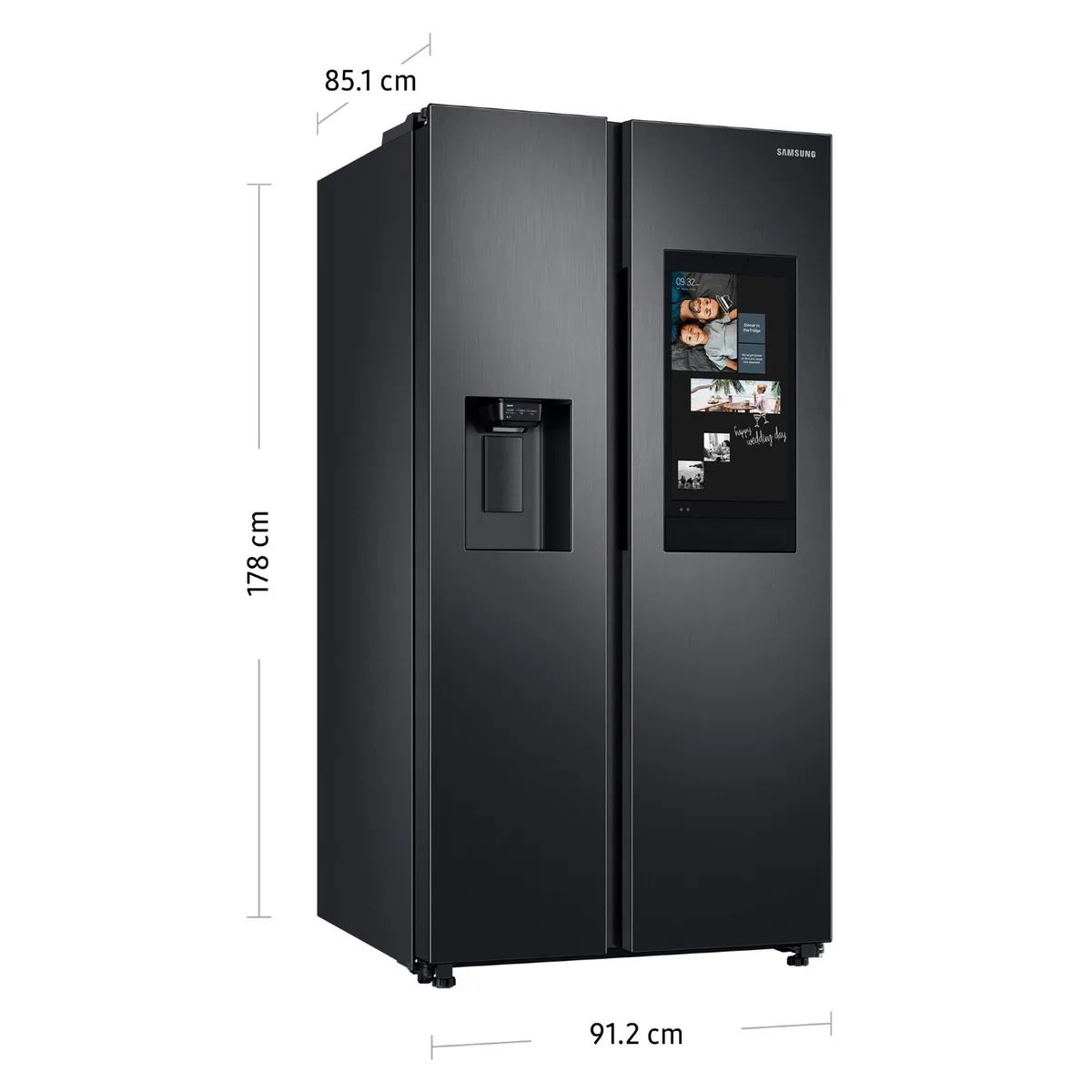 SAMSUNG - Refrigeradora Samsung Side by Side Family Hub 685Lt RS27T5561B1