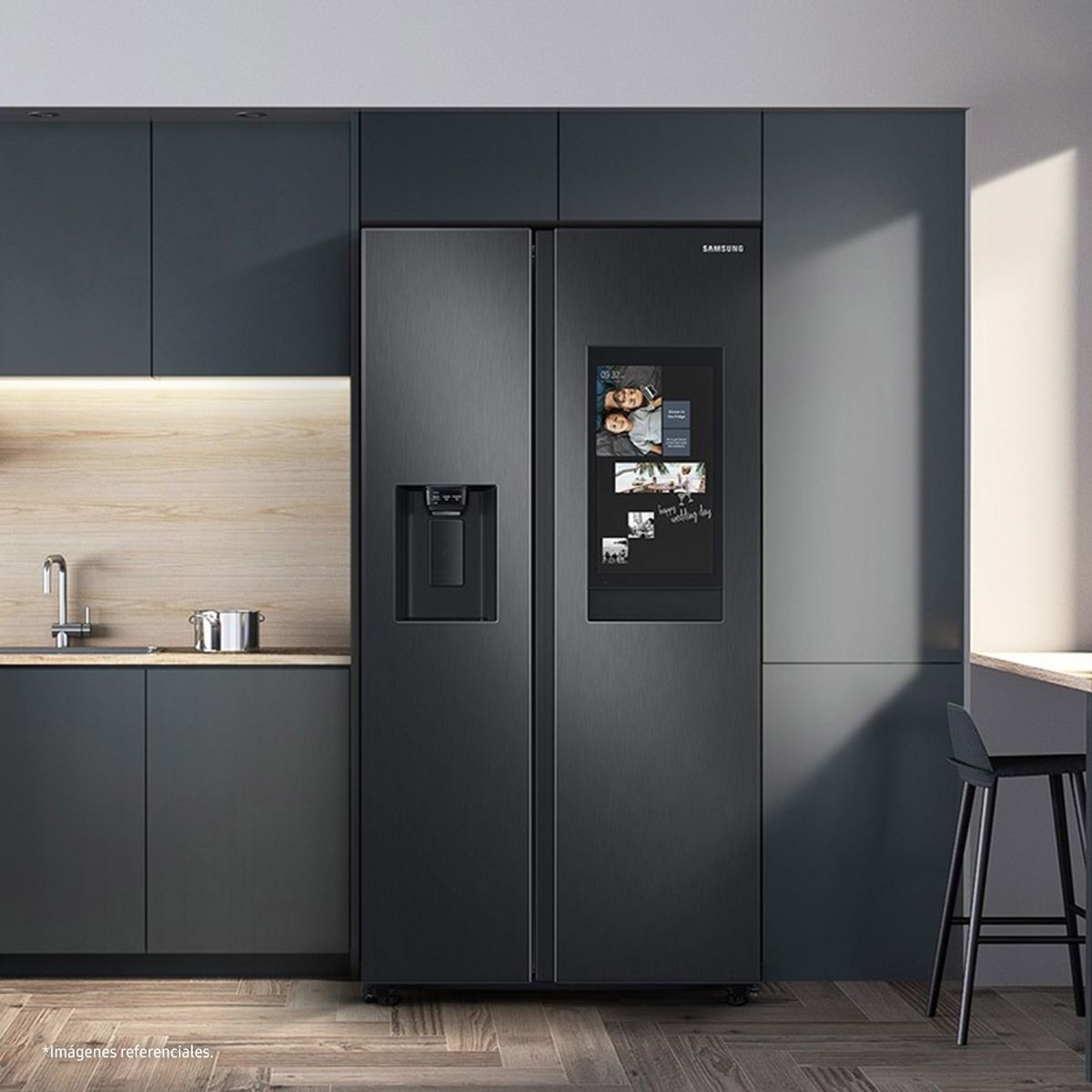 SAMSUNG - Refrigeradora Samsung Side by Side Family Hub 685Lt RS27T5561B1