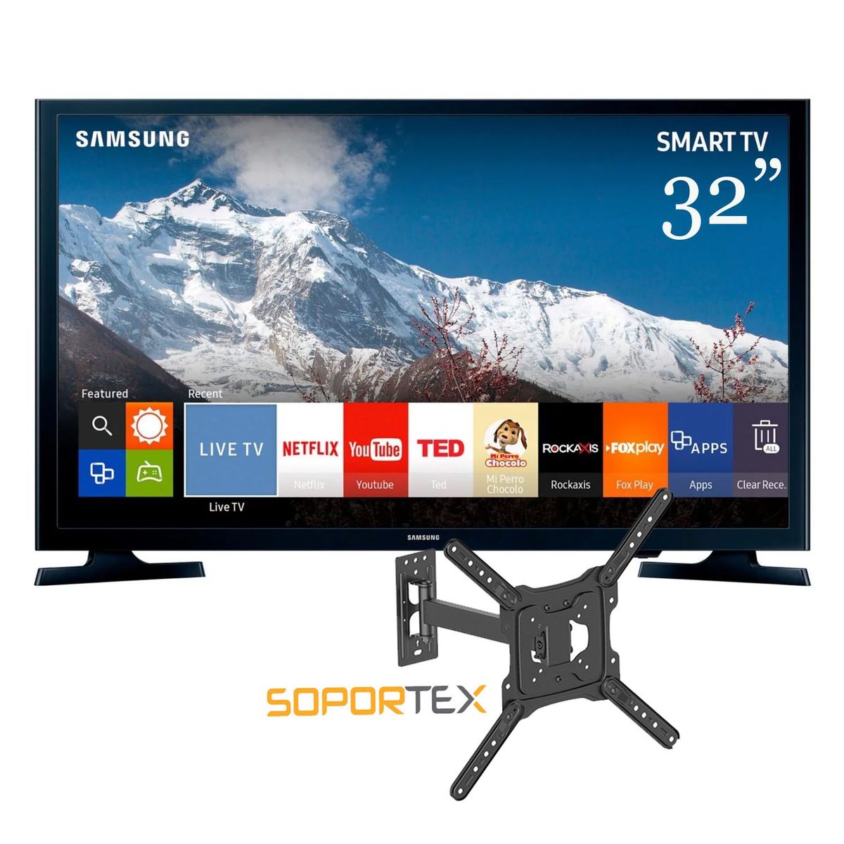 SAMSUNG - Televisor LED Smart TV HD 32" UN32J4290AG + Rack Móvil  LPA50-441