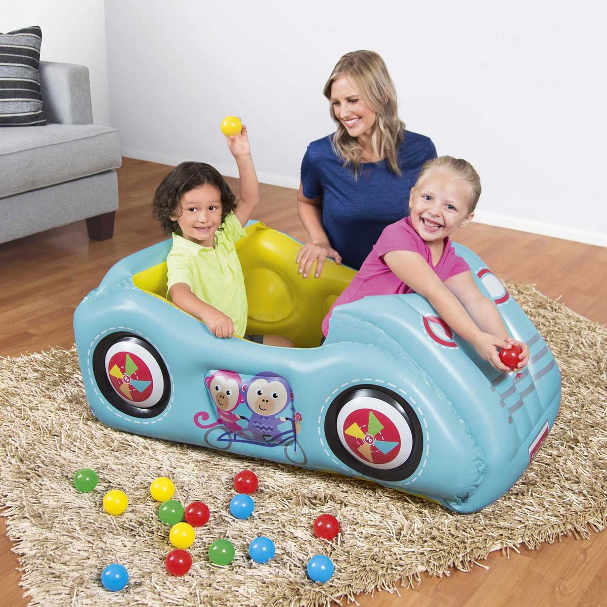 BESTWAY - Carro Inflable Con Pelotas