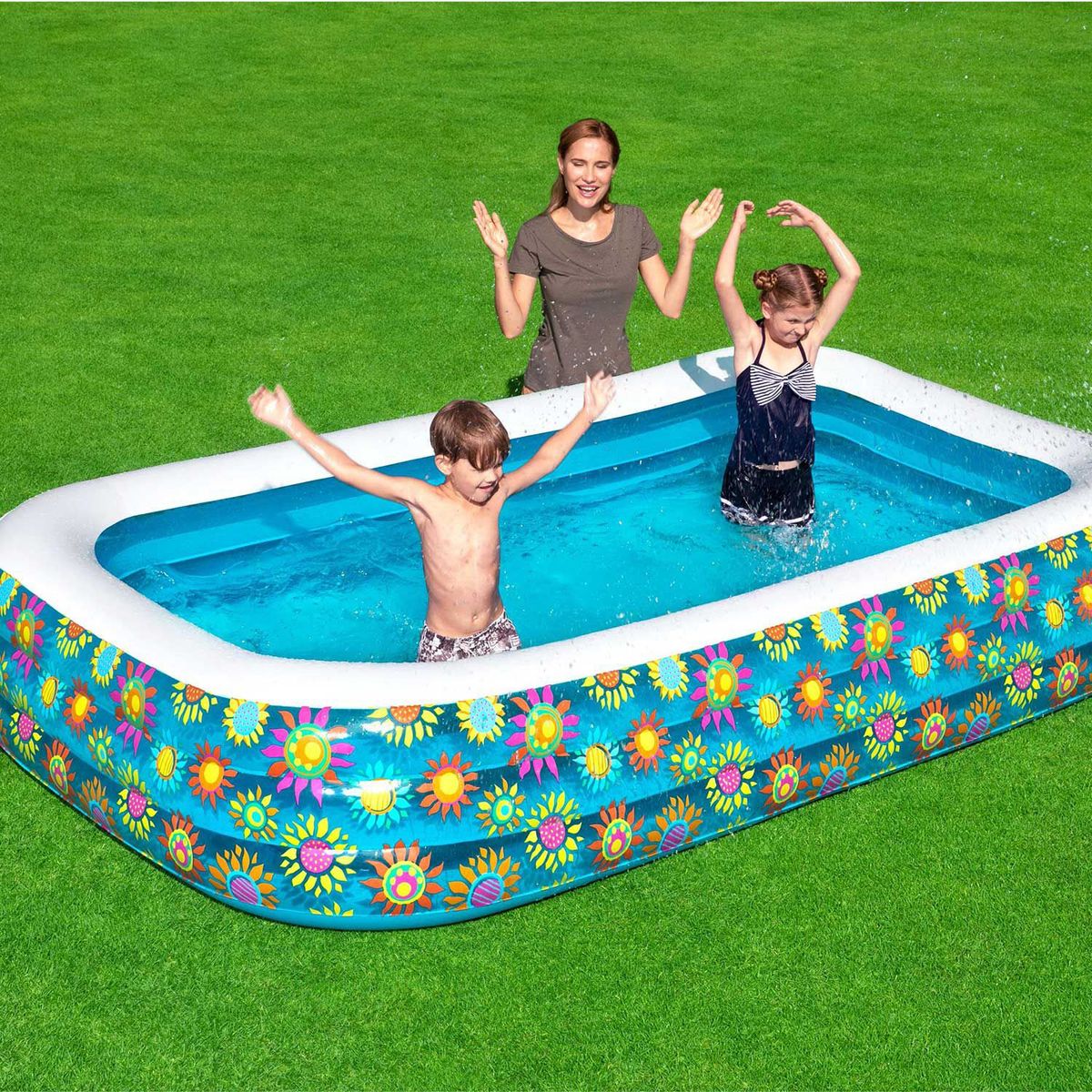 Bestway - Piscina Floral Feliz 3.05 x 1.83 x 0.56m