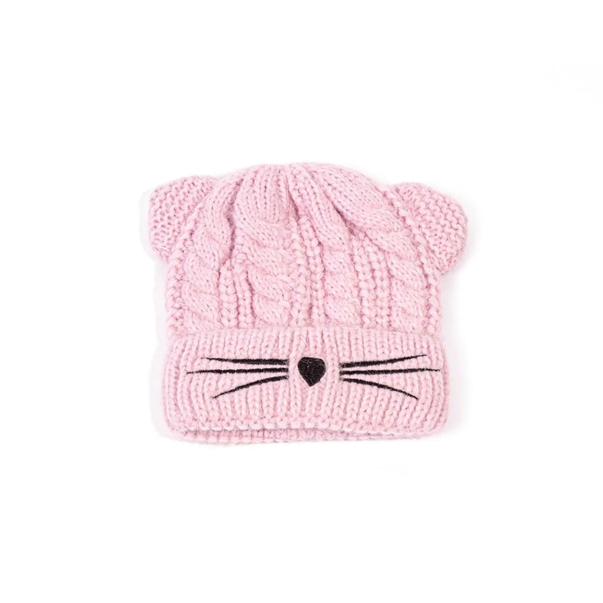 TODOMODA BEAUTY - Gorro tejido con orejitas y cara de gatito