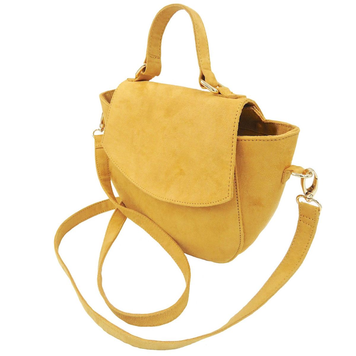 SIDERAL - Cartera saddle Sideral color mostaza