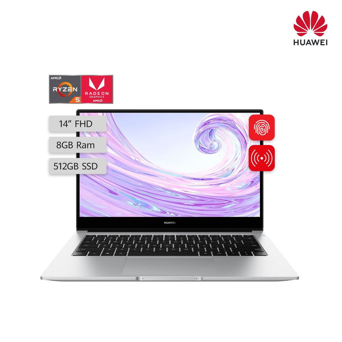 HUAWEI - Laptop Matebook D 14" Ryzen 5 8GB RAM 512GB - Radeon Vega 8 Graphics