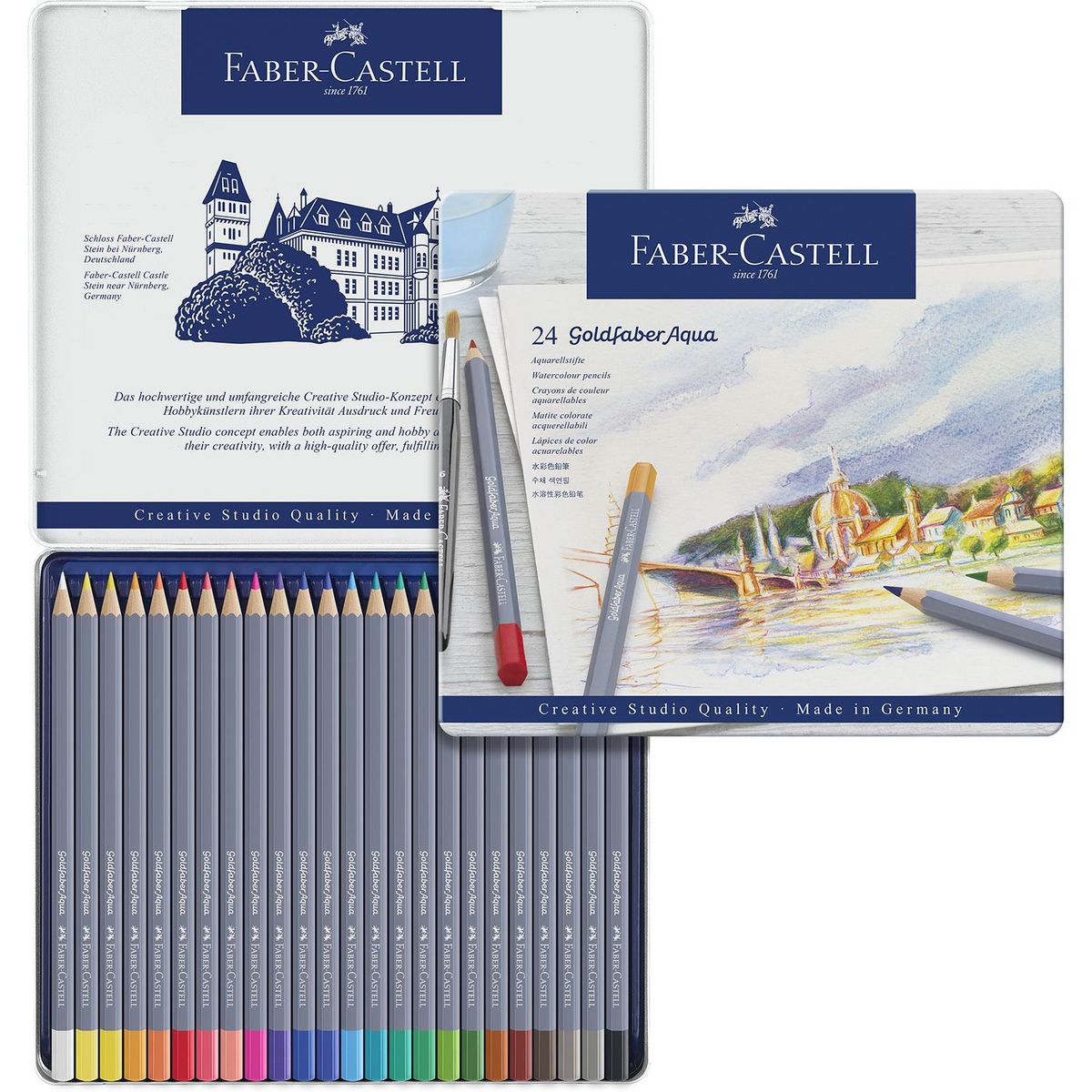 FABER-CASTELL - Lápices Acuarelables Goldfaber Aqua x 24