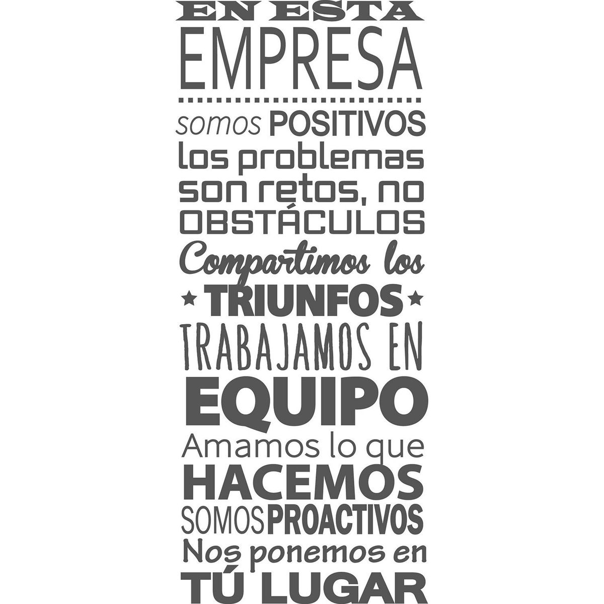 STICKART - Vinil En Esta Empresa 