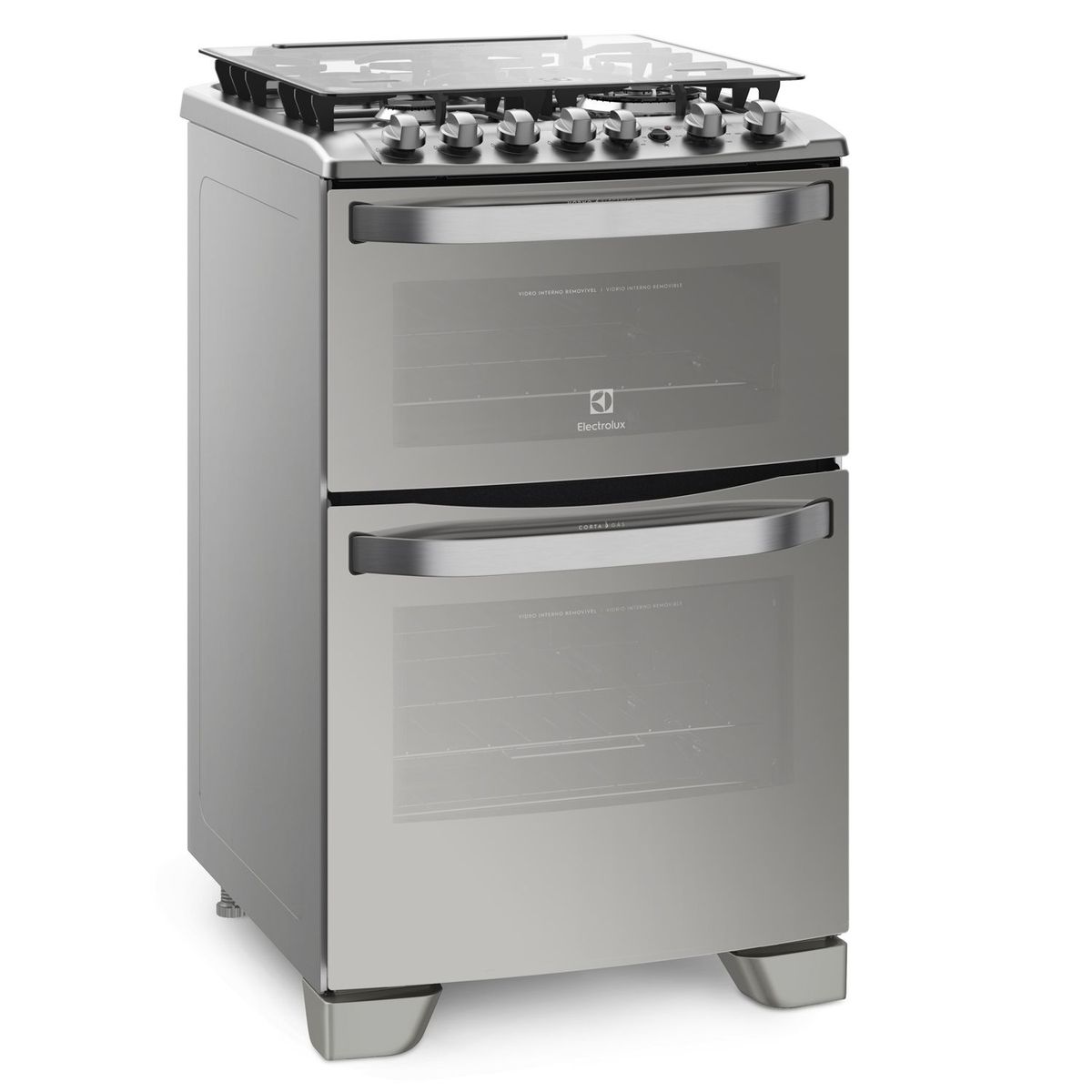 ELECTROLUX - Cocina a Gas 4 Hornillas Doble Horno Digital Electrolux 24' 56DXQ